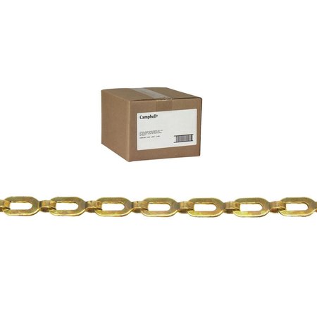 Apex Tool Group 1/0 Brass Plumbers Chain, Bright, 1FT T0871014